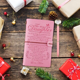 Foto 3 | Foto 3 | Diario Prstenly De Piel Con Bolígrafo De Diamante 140 Páginas Para Hija - Venta Internacional.