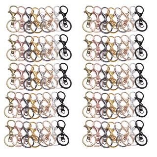 Foto 1 | Foto 1 | Kit De Llaveros De Metal Mtomdy Con Cierre De Pinza De Langosta 80 Unidades 3 5 Cm - Venta Internacional.