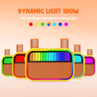 Foto 6 | Foto 6 | Máquina De Karaoke Para Niños Verkb Altavoz Bluetooth 2 Micrófonos Naranja - Venta Internacional.