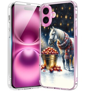 Foto 1 | Foto 1 | Funda De Teléfono Bicol Para Iphone 16 Plus De 6.7 Pulgadas Transparente A Prueba De Golpes Navidad - Venta Internacional.