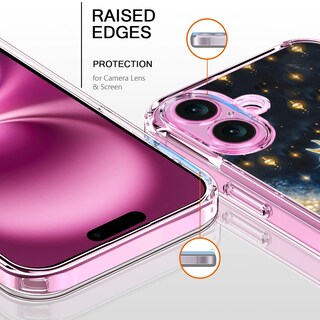 Foto 2 | Foto 2 | Funda De Teléfono Bicol Para Iphone 16 Plus De 6.7 Pulgadas Transparente A Prueba De Golpes Navidad - Venta Internacional.