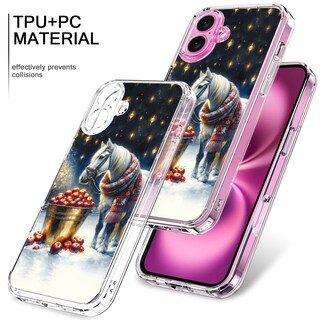 Foto 3 | Foto 3 | Funda De Teléfono Bicol Para Iphone 16 Plus De 6.7 Pulgadas Transparente A Prueba De Golpes Navidad - Venta Internacional.