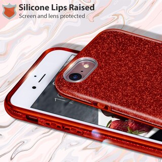 Foto 2 | Foto 2 | Funda De Teléfono Mateprox Compatible Con Iphone Se/8/7 (roja) - Venta Internacional.