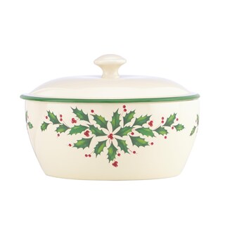 Foto 1 | Foto 1 | Cazuela Con Tapa Lenox 847117 Porcelana Color Marfil Para Navidad - Venta Internacional.