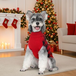 Foto 6 | Foto 6 | Jersey Para Perros Pequeños Kyeese Con Estampado Navideño De Renos Color Rojo - Venta Internacional.