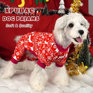 Foto 2 | Foto 2 | Pijama Para Perro Xpudac Paquete De 4 Unidades Papá Noel Reindeer Xs - Venta Internacional.