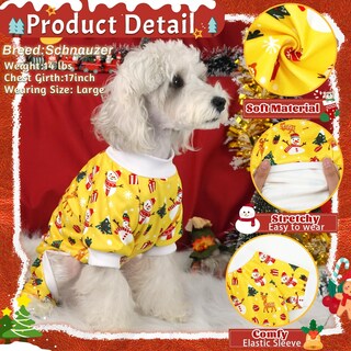 Foto 3 | Foto 3 | Pijama Para Perro Xpudac Paquete De 4 Unidades Papá Noel Reindeer Xs - Venta Internacional.