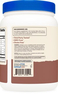 Foto 3 | Foto 3 | Colágeno En Polvo Nutricost Chocolate Alimentado Con Pasto 454 G - Venta Internacional.