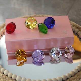 Foto 6 | Foto 6 | Juego De Gemas Multicolores De Cristal K9 De 30 Mm Para Pisapapeles Longwin - Venta Internacional.