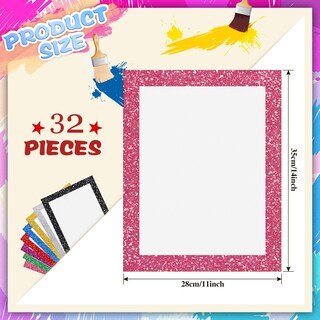 Foto 2 | Foto 2 | Cartulina Glenmal Con Purpurina 32 Unidades 28 X 35 Cm Colorida - Venta Internacional.