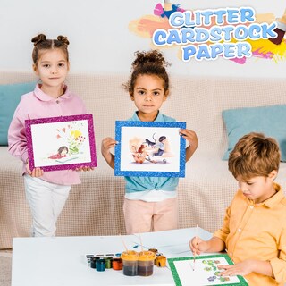 Foto 3 | Foto 3 | Cartulina Glenmal Con Purpurina 32 Unidades 28 X 35 Cm Colorida - Venta Internacional.