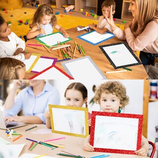 Foto 4 | Foto 4 | Cartulina Glenmal Con Purpurina 32 Unidades 28 X 35 Cm Colorida - Venta Internacional.