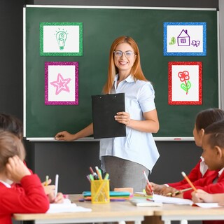 Foto 6 | Foto 6 | Cartulina Glenmal Con Purpurina 32 Unidades 28 X 35 Cm Colorida - Venta Internacional.