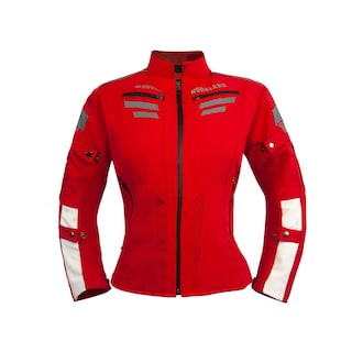 Foto 1 | Foto 1 | Chamarra Moto Mujer Impermeable Protecciones Biker Wkl 85 Ro Rojo