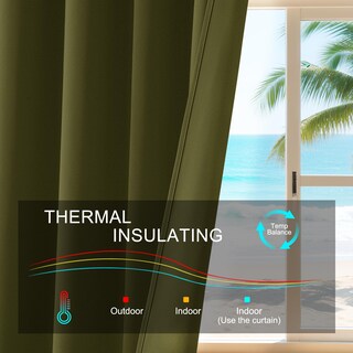 Foto 6 | Foto 6 | Cortinas Pony Dance Bloque De Luces 107 Cm X 183 Cm Color Verde Oliva 2 Unidades - Venta Internacional.