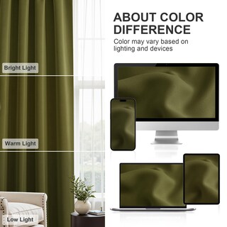 Foto 7 | Foto 7 | Cortinas Pony Dance Bloque De Luces 107 Cm X 183 Cm Color Verde Oliva 2 Unidades - Venta Internacional.