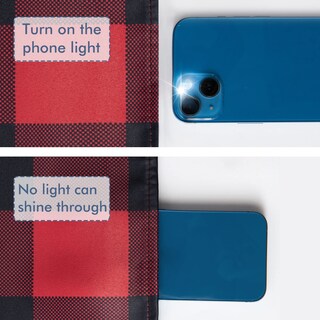 Foto 4 | Foto 4 | Cortinas Miulee Buffalo Plaid Blackout 132 X 213 Cm Color Rojo Y Negro - Venta Internacional.