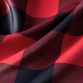 Foto 7 | Foto 7 | Cortinas Miulee Buffalo Plaid Blackout 132 X 213 Cm Color Rojo Y Negro - Venta Internacional.