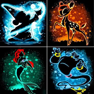 Foto 1 | Foto 1 | Kit De Pintura Con Diamantes Jylmood De Dibujos Animados En 5d Para Adultos 30 X 30 Cm - Venta Internacional.