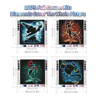 Foto 2 | Foto 2 | Kit De Pintura Con Diamantes Jylmood De Dibujos Animados En 5d Para Adultos 30 X 30 Cm - Venta Internacional.