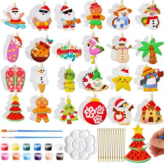 Foto 1 | Foto 1 | Kit De Arte Y Artesanía Seenelling 24 Unidades Para Pintar En Navidad Y Julio - Venta Internacional.