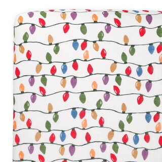 Foto 1 | Foto 1 | Sábana Para Cuna Con Diseño De Unicornio  100% Algodón  Muselina  Bulbos Navideños - Venta Internacional.