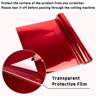 Foto 2 | Foto 2 | Calcomanía Girafvinyl De Vinilo Cromado Rojo De 30 Cm X 1 8 M - Venta Internacional.