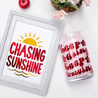 Foto 7 | Foto 7 | Calcomanía Girafvinyl De Vinilo Cromado Rojo De 30 Cm X 1 8 M - Venta Internacional.