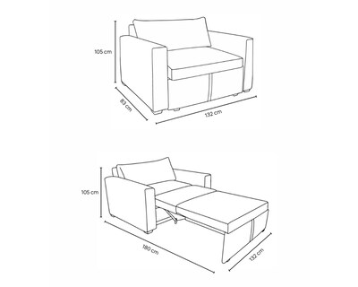 Foto 8 | Foto 8 | Sofá Cama Easy Living Oversize Newport Beige