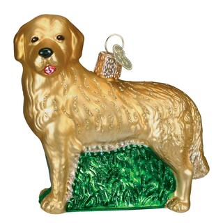 Foto 1 | Foto 1 | Adorno Navideño De Cristal Old World Christmas Golden Retriever 9 Cm - Venta Internacional.