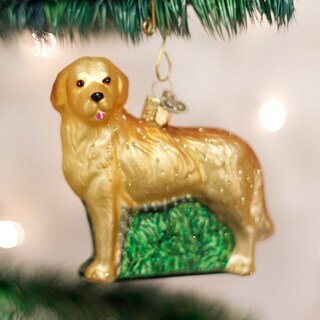 Foto 2 | Foto 2 | Adorno Navideño De Cristal Old World Christmas Golden Retriever 9 Cm - Venta Internacional.