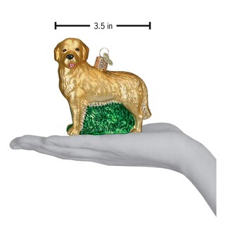 Foto 5 | Foto 5 | Adorno Navideño De Cristal Old World Christmas Golden Retriever 9 Cm - Venta Internacional.