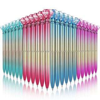 Foto 1 | Foto 1 | Bolígrafos Gersoniel 24 Unidades Bolígrafos Con Forma De Diamante Y Cristal Tinta Negra - Venta Internacional.