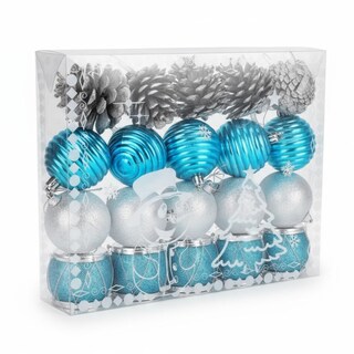 Foto 1 | Foto 1 | Esferas Navideñas Cm-top Con Piñas Decorativas De 6 Cm