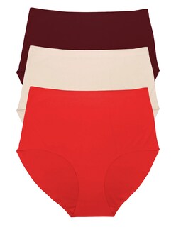 Foto 2 | Foto 2 | Paquete Con 3 Pantaletas Altas Sin Costuras Pack Con 3 Colores Diferente