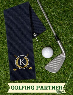 Foto 6 | Foto 6 | Toalla De Golf Cybgene 41x61 Cm De Microfibra Initial A - Venta Internacional.