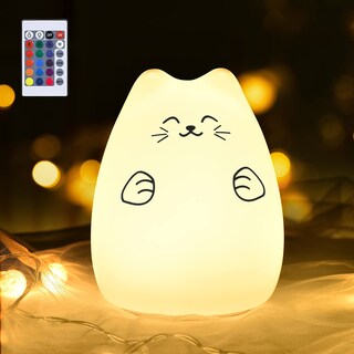 Foto 1 | Foto 1 | Luz Nocturna Goline Con Mando A Distancia Diseño De Gatito Led Multicolor - Venta Internacional.