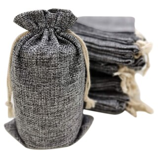 Foto 1 | Foto 1 | 50 Bolsas De Arpillera Supply Friend Color Gris 12 X 20 Cm Con Cordón - Venta Internacional.