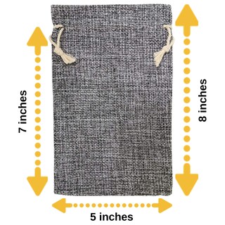 Foto 2 | Foto 2 | 50 Bolsas De Arpillera Supply Friend Color Gris 12 X 20 Cm Con Cordón - Venta Internacional.