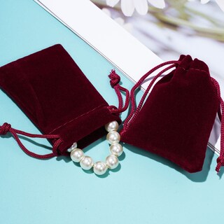 Foto 6 | Foto 6 | Bolsas De Tela De Terciopelo Para Joyas Bolsas De Terciopelo Con Cordón 100 Unidades - Venta Internacional.