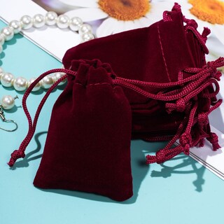 Foto 7 | Foto 7 | Bolsas De Tela De Terciopelo Para Joyas Bolsas De Terciopelo Con Cordón 100 Unidades - Venta Internacional.