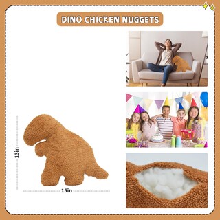 Foto 2 | Foto 2 | Peluche Tvvpgg Dino Nugget Dinosaur Chicken Para Niños - Venta Internacional.
