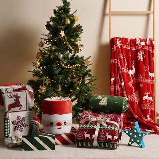 Foto 6 | Foto 6 | Manta Polar Con Estampado Phf Tamaño King 108 X 90 Cm Isla De Navidad - Venta Internacional.