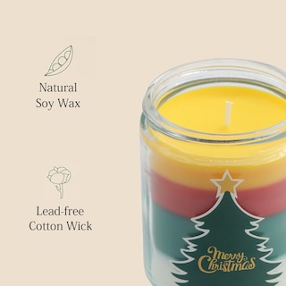 Foto 3 | Foto 3 | Vela De Cera De Soya Aromática Abeto Navideño Lihome 7oz - Venta Internacional.