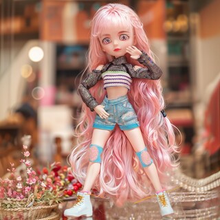 Foto 4 | Foto 4 | Muñeca Bjd Ucanaan De 26 Cm Con Disfraz Zapatos Peluca Y Manos - Venta Internacional.