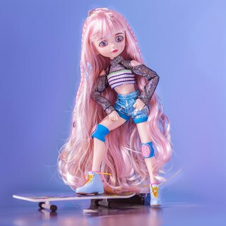 Foto 6 | Foto 6 | Muñeca Bjd Ucanaan De 26 Cm Con Disfraz Zapatos Peluca Y Manos - Venta Internacional.