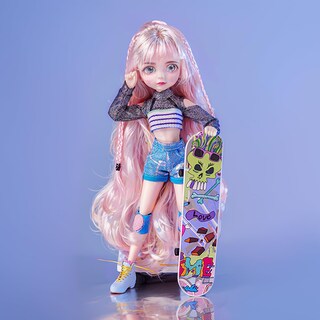 Foto 7 | Foto 7 | Muñeca Bjd Ucanaan De 26 Cm Con Disfraz Zapatos Peluca Y Manos - Venta Internacional.