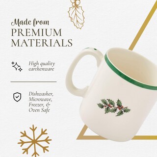 Foto 5 | Foto 5 | Juego De Tazas Spode Christmas Tree 4 Holiday 270 Ml Gres - Venta Internacional.