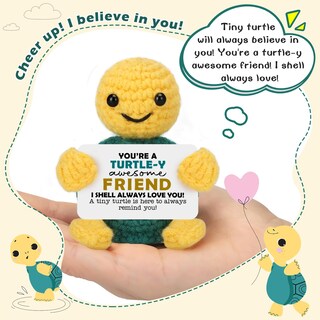 Foto 3 | Foto 3 | Figura De Juguete Nevernerve Hecha A Mano A Ganchillo Con Forma De Tortuga Regalo De Amistad - Venta Internacional.