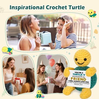 Foto 5 | Foto 5 | Figura De Juguete Nevernerve Hecha A Mano A Ganchillo Con Forma De Tortuga Regalo De Amistad - Venta Internacional.